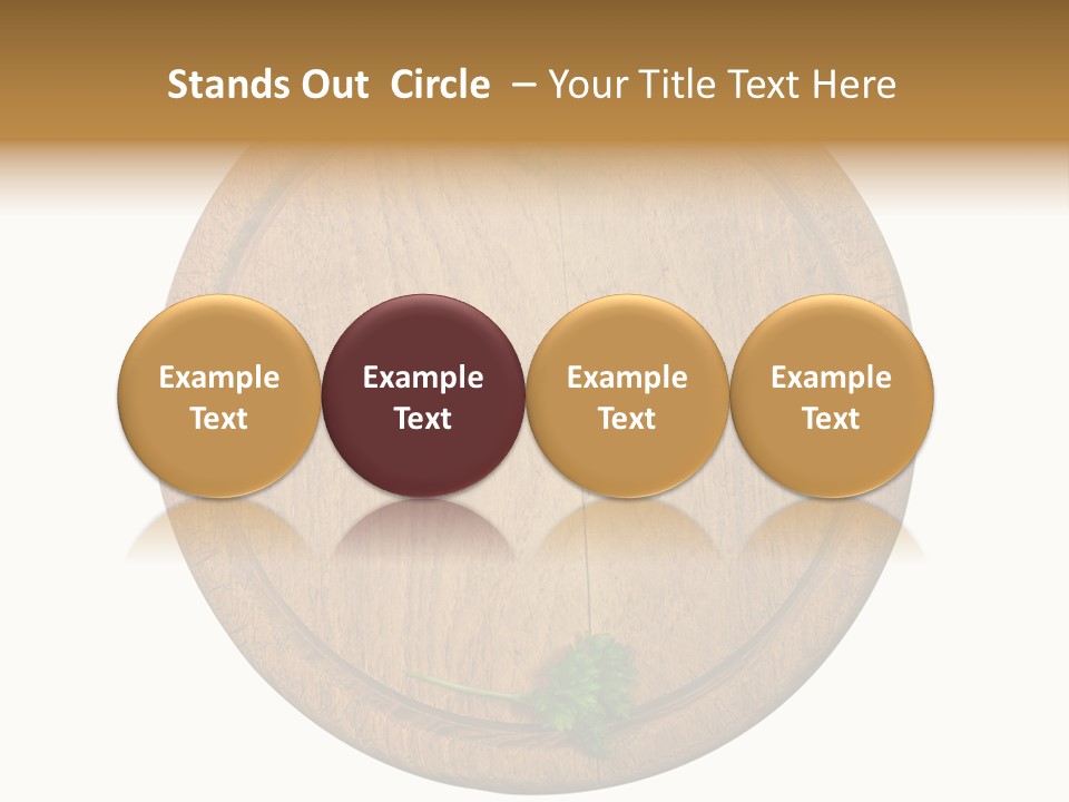 Herbs Assortment Wood PowerPoint Template