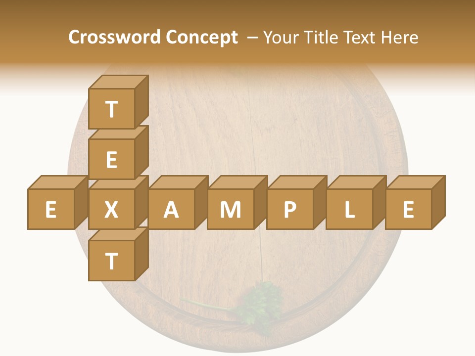 Herbs Assortment Wood PowerPoint Template