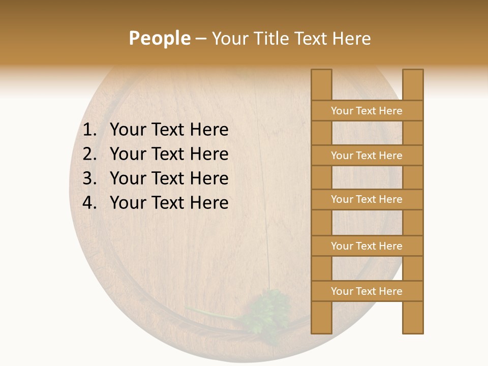 Herbs Assortment Wood PowerPoint Template