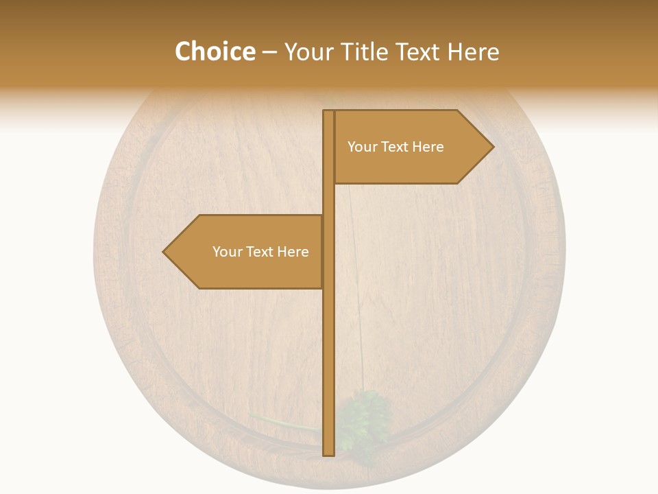 Herbs Assortment Wood PowerPoint Template