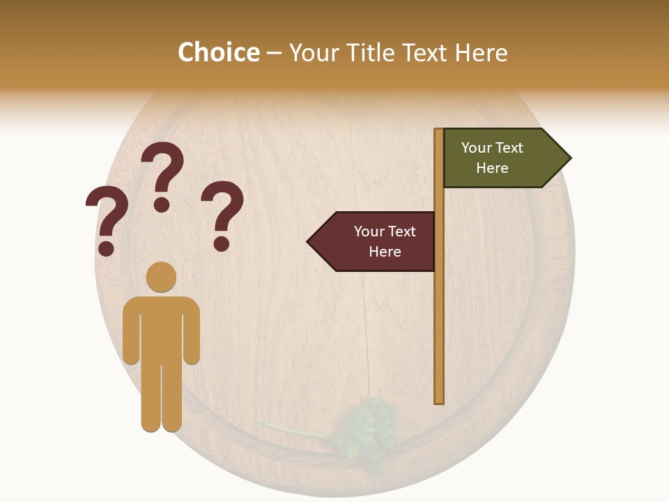 Herbs Assortment Wood PowerPoint Template