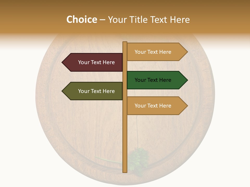 Herbs Assortment Wood PowerPoint Template