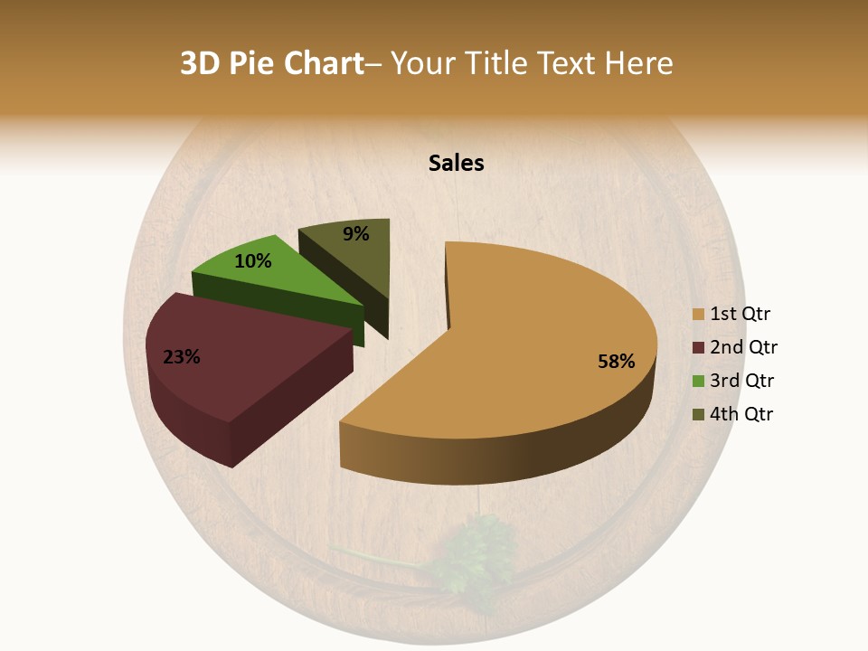 Herbs Assortment Wood PowerPoint Template