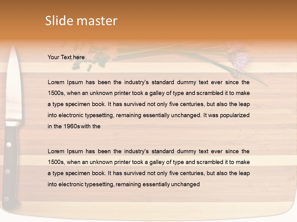 Herbs Hardwood Clean PowerPoint Template