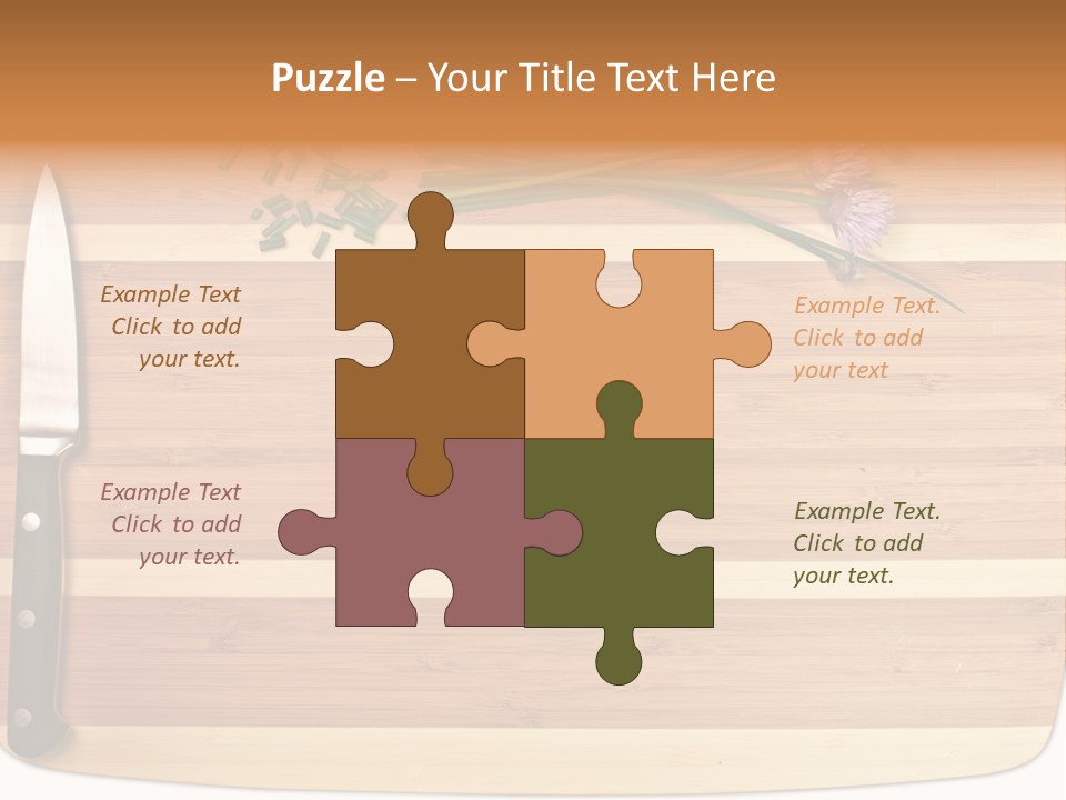 Herbs Hardwood Clean PowerPoint Template