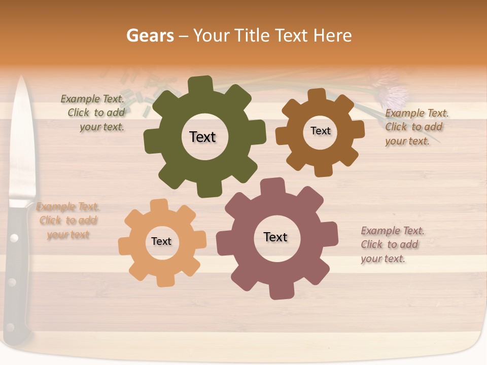 Herbs Hardwood Clean PowerPoint Template