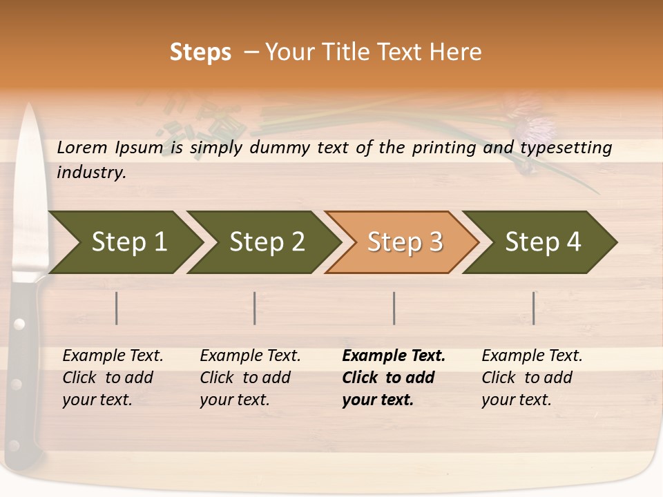 Herbs Hardwood Clean PowerPoint Template