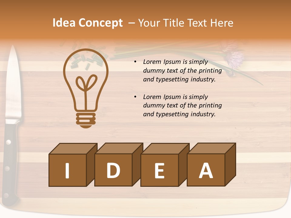 Herbs Hardwood Clean PowerPoint Template