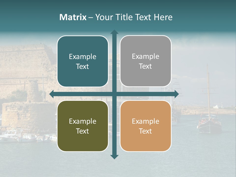 Isolated Knife Board PowerPoint Template