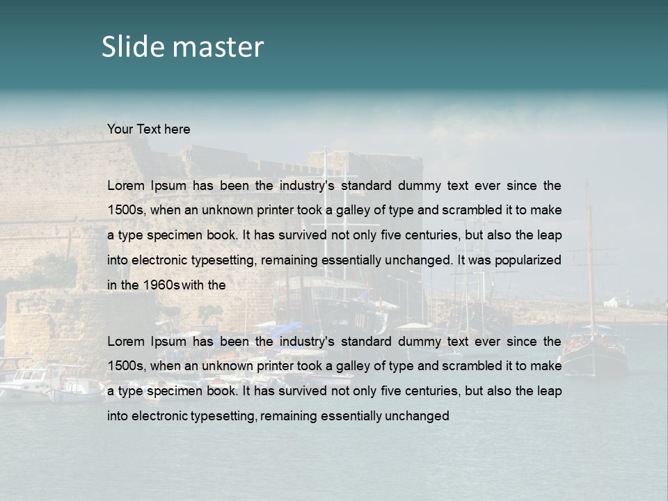 Isolated Knife Board PowerPoint Template