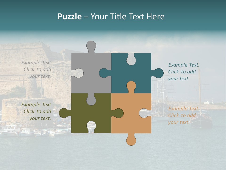 Isolated Knife Board PowerPoint Template