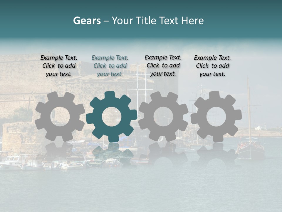 Isolated Knife Board PowerPoint Template