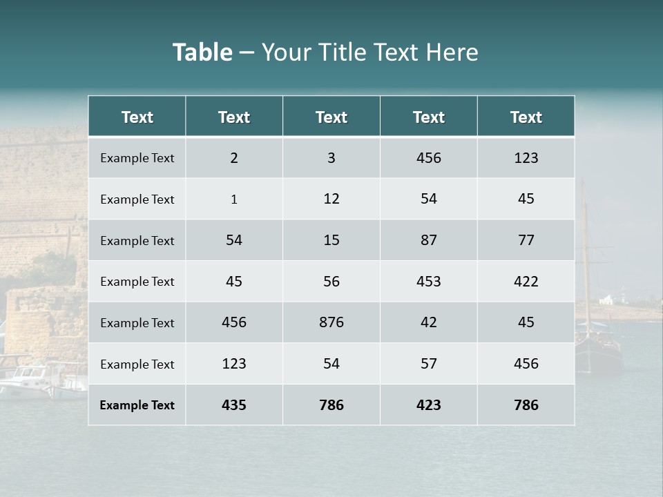 Isolated Knife Board PowerPoint Template