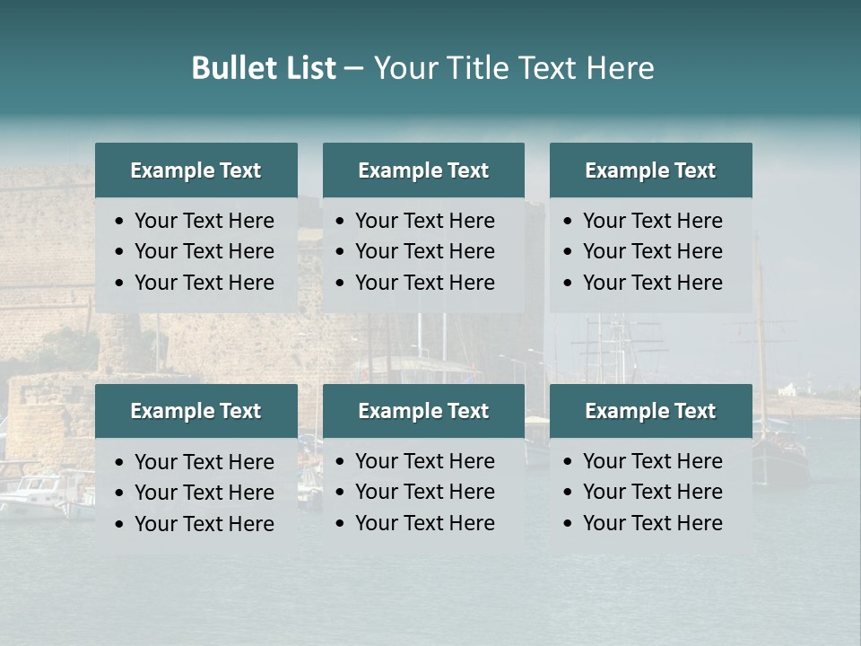 Isolated Knife Board PowerPoint Template