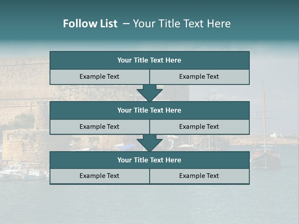 Isolated Knife Board PowerPoint Template