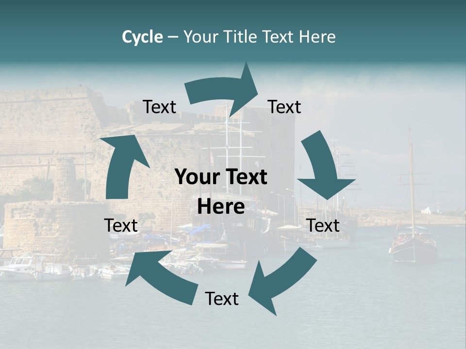 Isolated Knife Board PowerPoint Template
