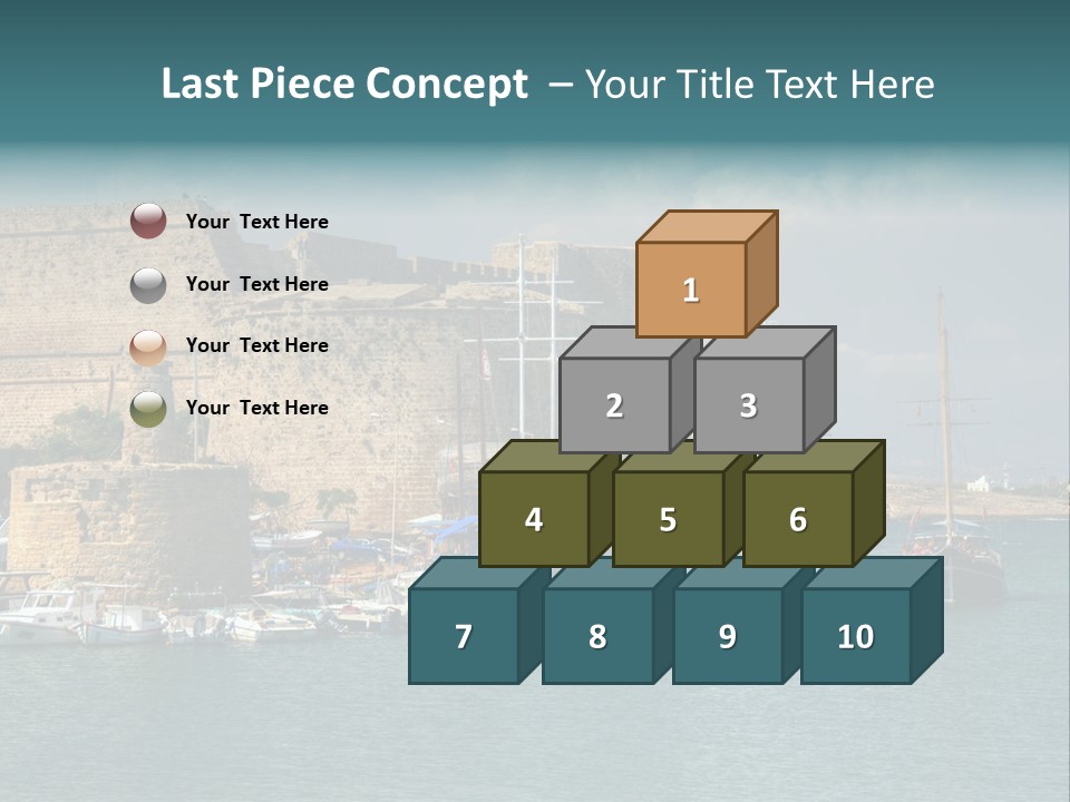 Isolated Knife Board PowerPoint Template