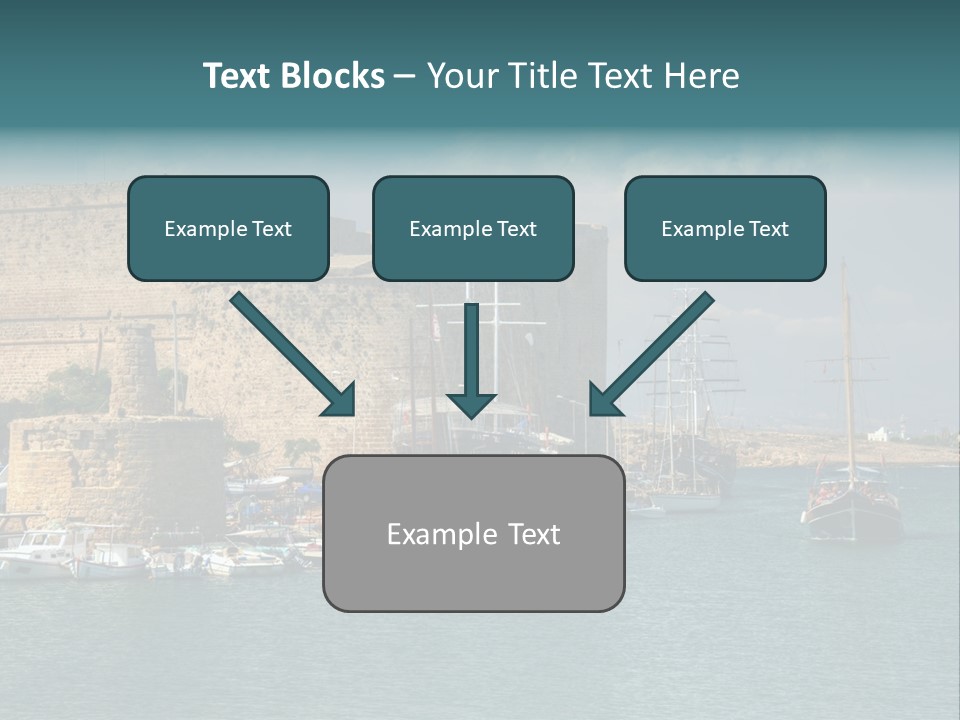 Isolated Knife Board PowerPoint Template