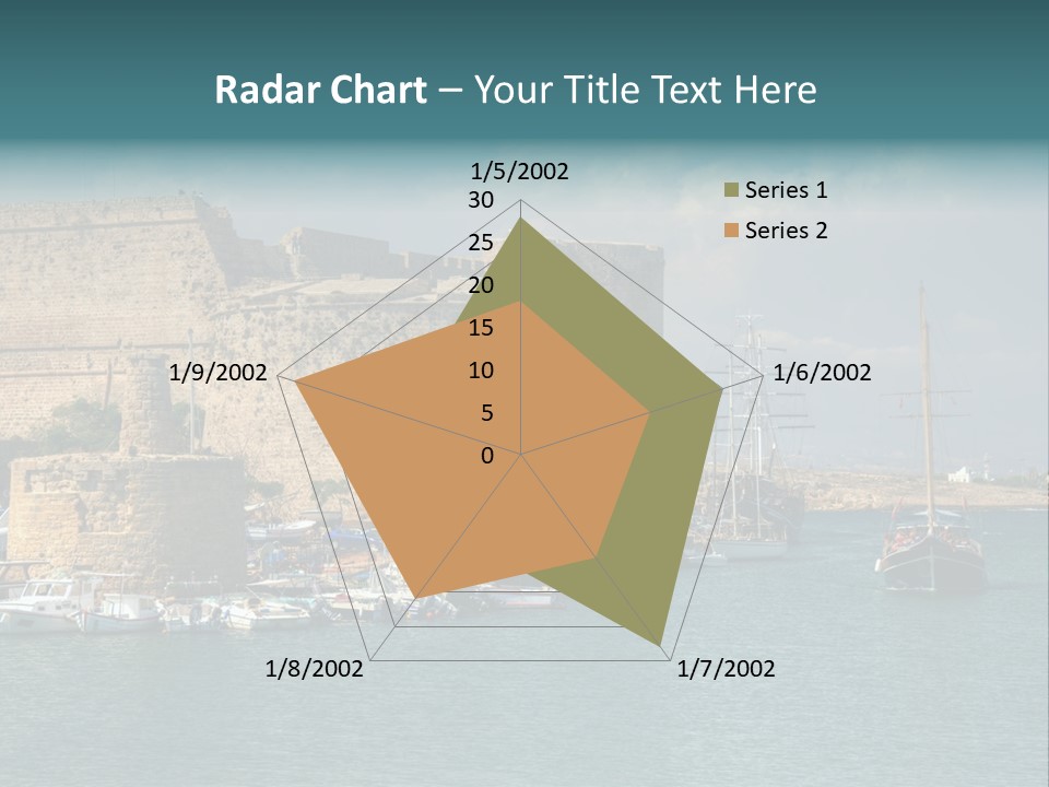 Isolated Knife Board PowerPoint Template