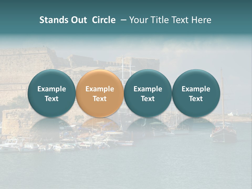 Isolated Knife Board PowerPoint Template