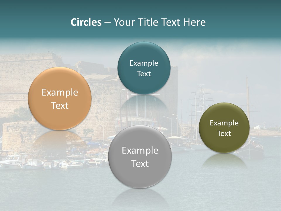 Isolated Knife Board PowerPoint Template