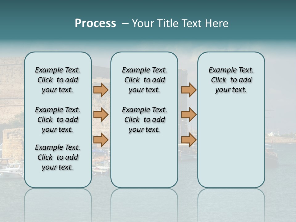 Isolated Knife Board PowerPoint Template