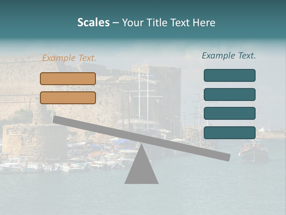 Isolated Knife Board PowerPoint Template
