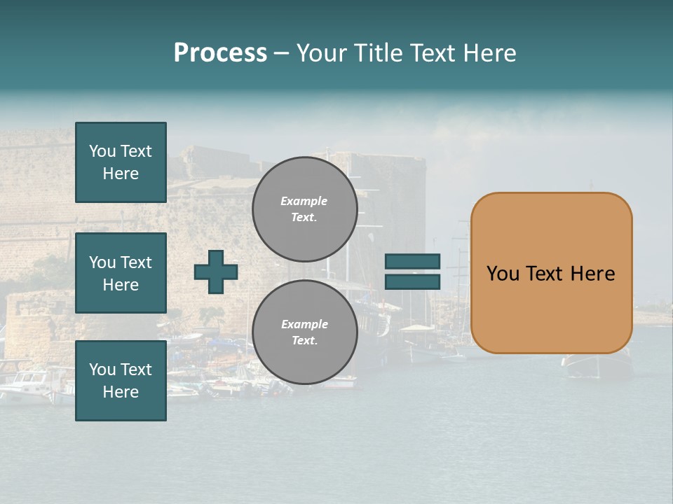 Isolated Knife Board PowerPoint Template
