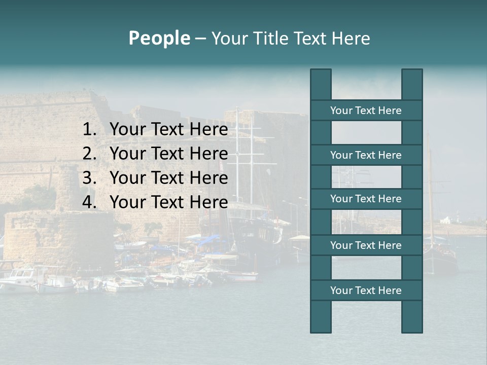 Isolated Knife Board PowerPoint Template