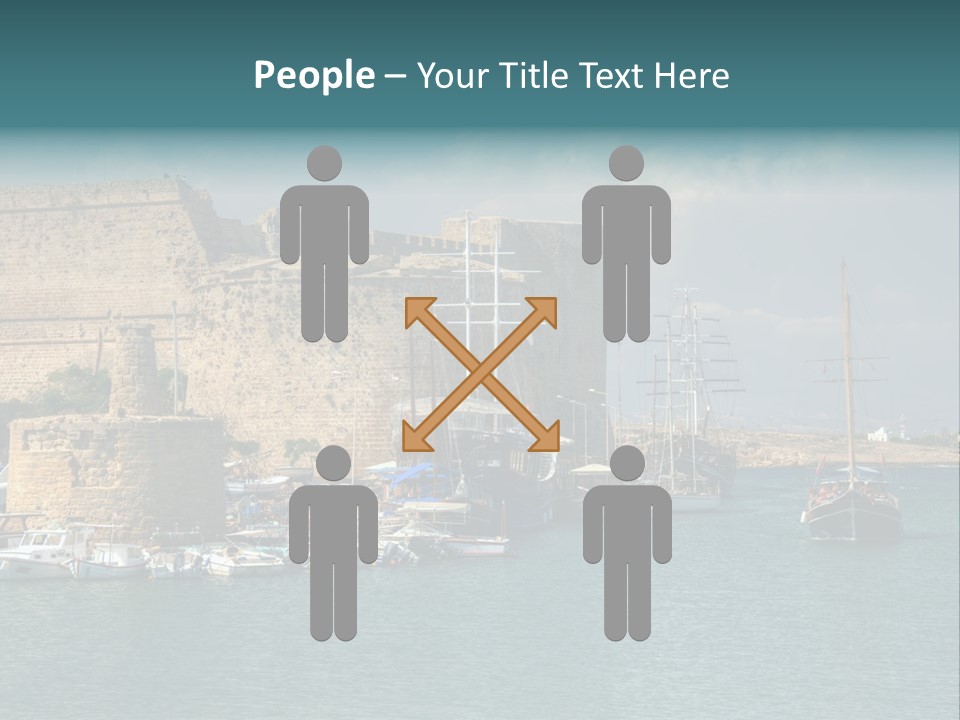 Isolated Knife Board PowerPoint Template