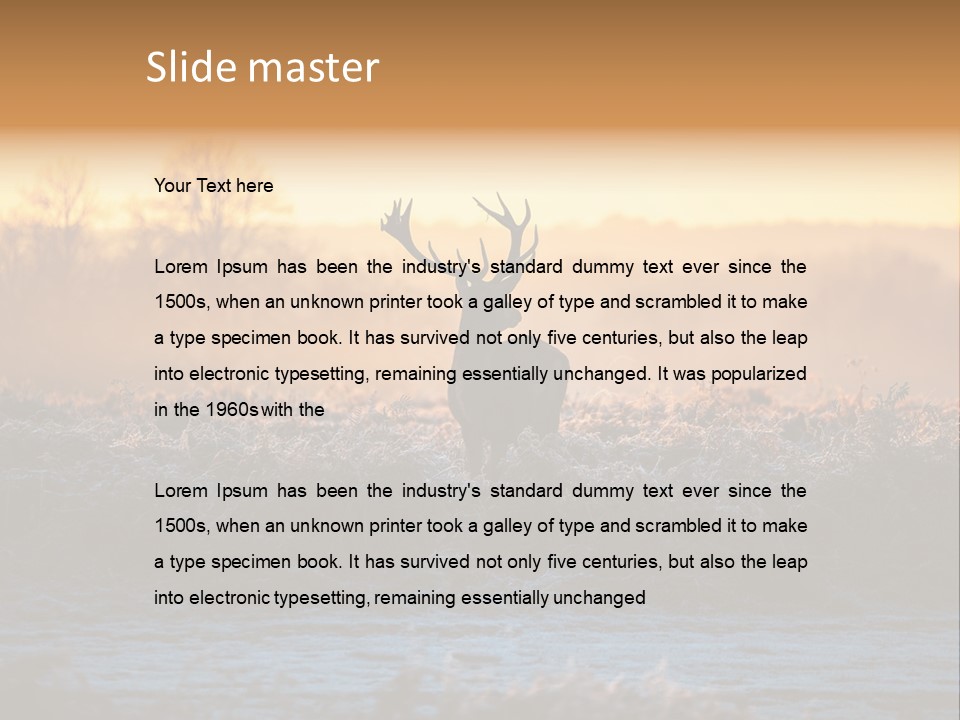 Purple Fog Moor PowerPoint Template