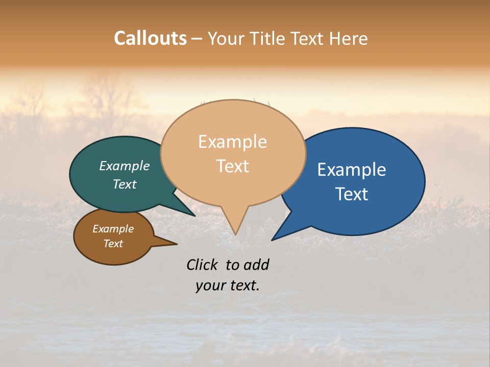 Purple Fog Moor PowerPoint Template