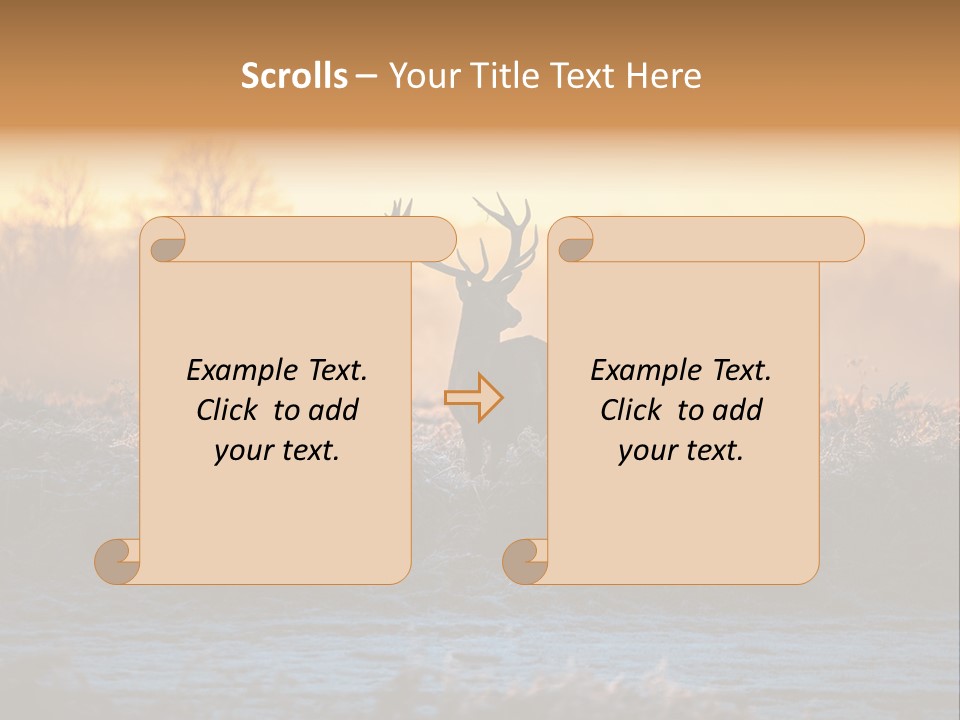 Purple Fog Moor PowerPoint Template