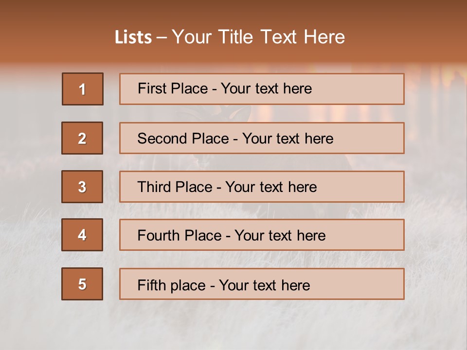 Hoge Veluwe Holland Safari PowerPoint Template
