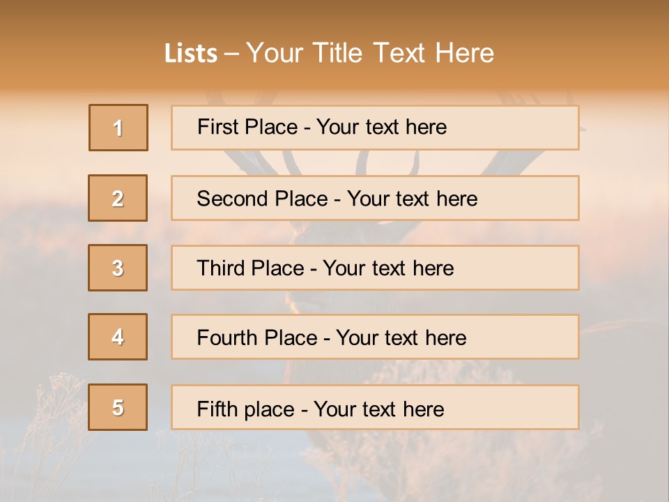 Trees Moor Safari PowerPoint Template