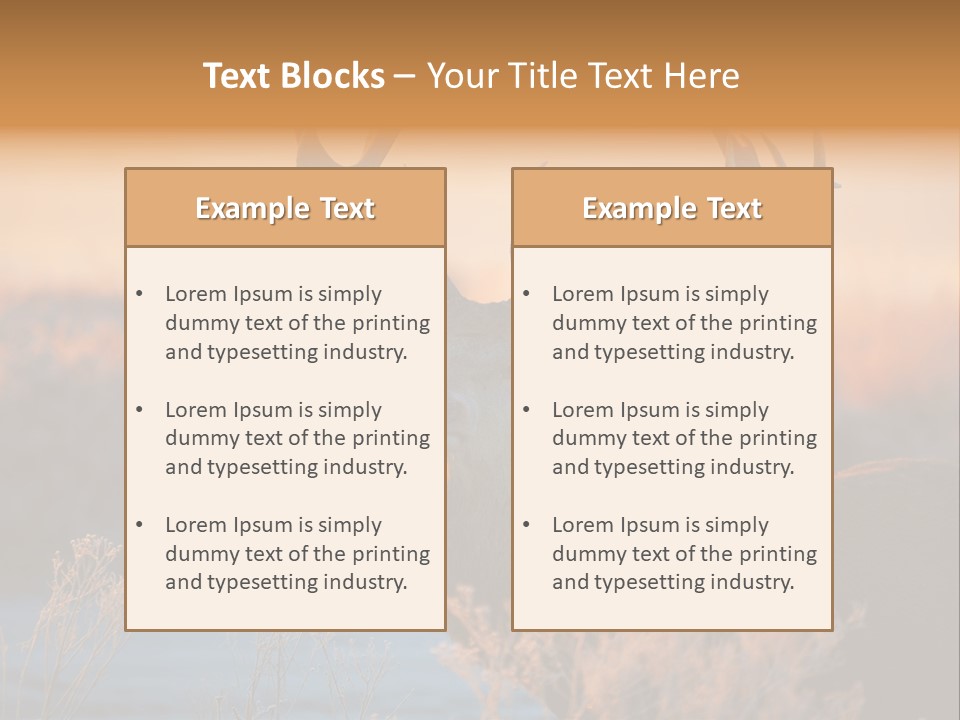 Trees Moor Safari PowerPoint Template