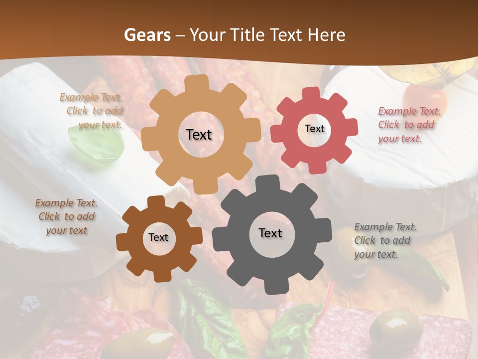 Lettuce Mediterranean Cuisine Tomatoes PowerPoint Template