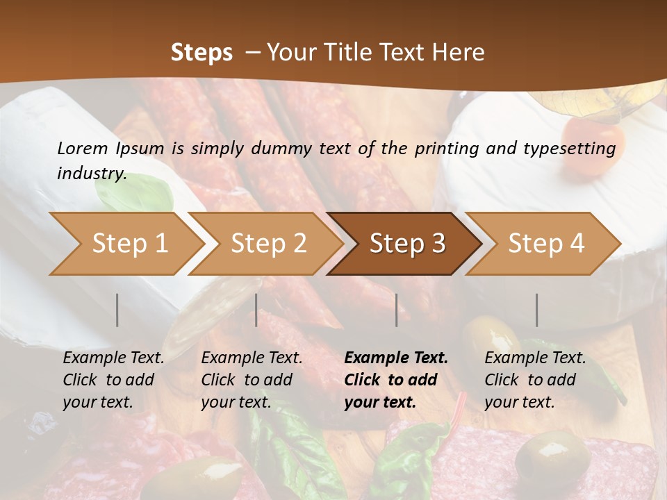 Lettuce Mediterranean Cuisine Tomatoes PowerPoint Template