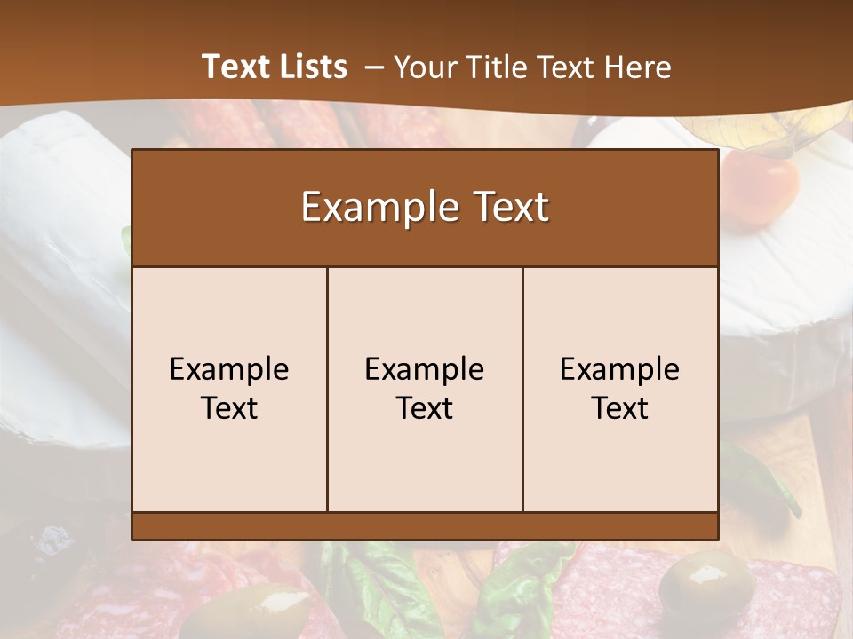 Lettuce Mediterranean Cuisine Tomatoes PowerPoint Template