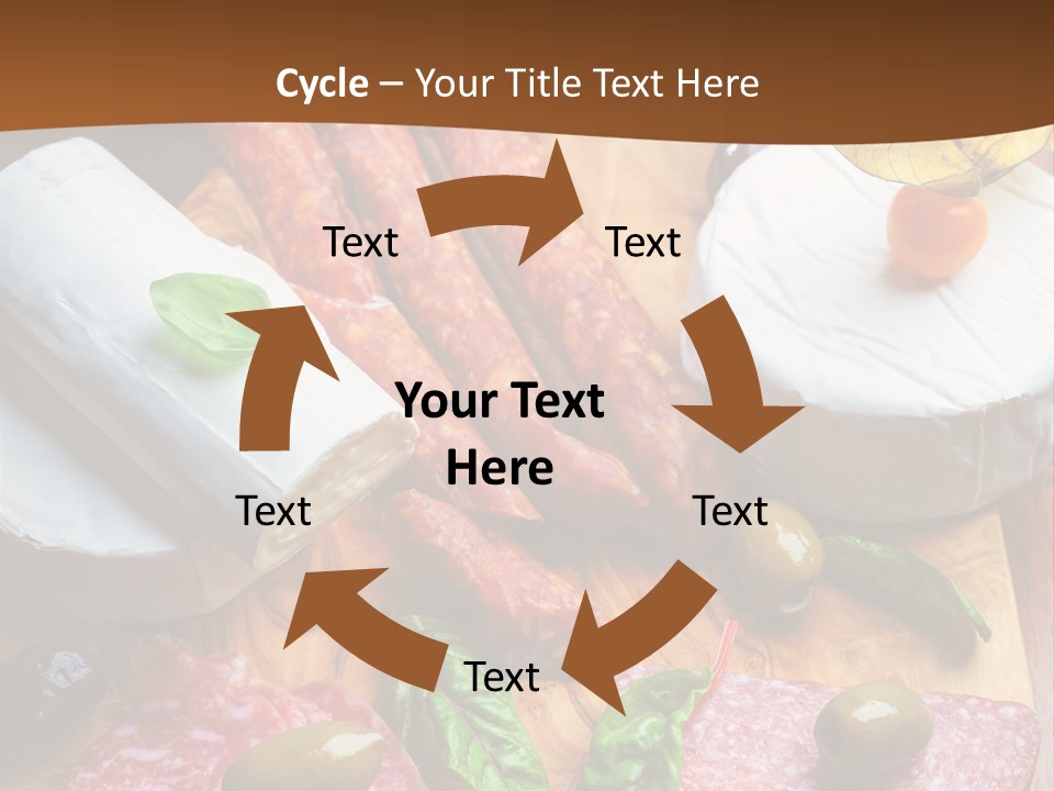 Lettuce Mediterranean Cuisine Tomatoes PowerPoint Template