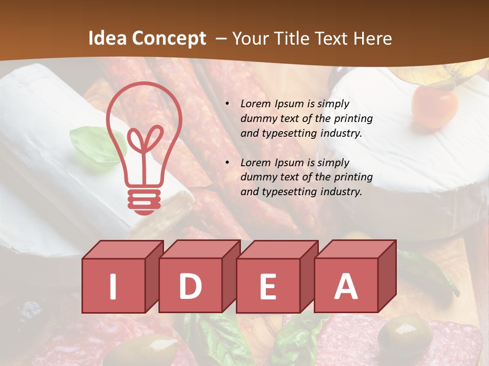 Lettuce Mediterranean Cuisine Tomatoes PowerPoint Template