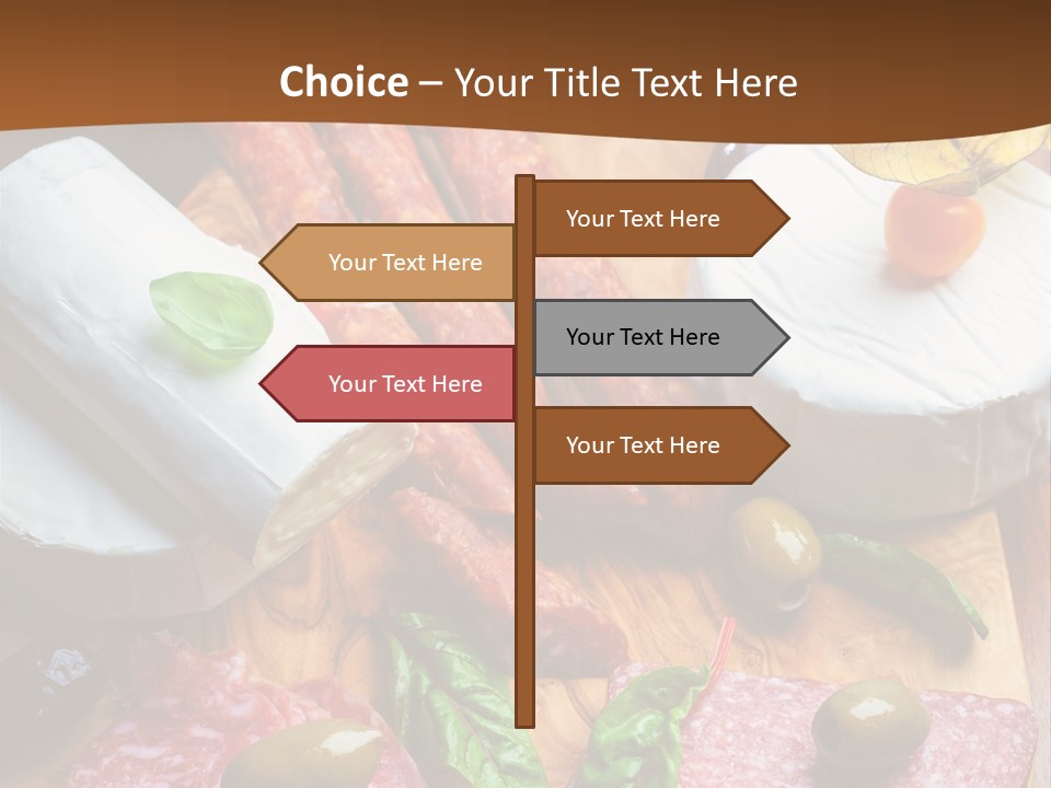 Lettuce Mediterranean Cuisine Tomatoes PowerPoint Template