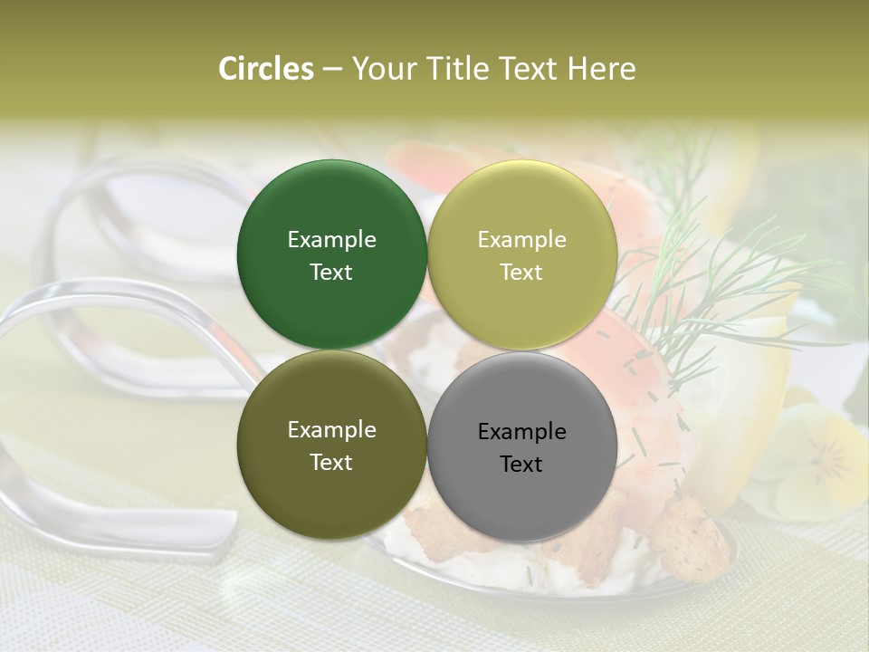 King Prawns Antipasti Riesengarnelen PowerPoint Template