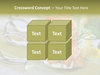 King Prawns Antipasti Riesengarnelen PowerPoint Template