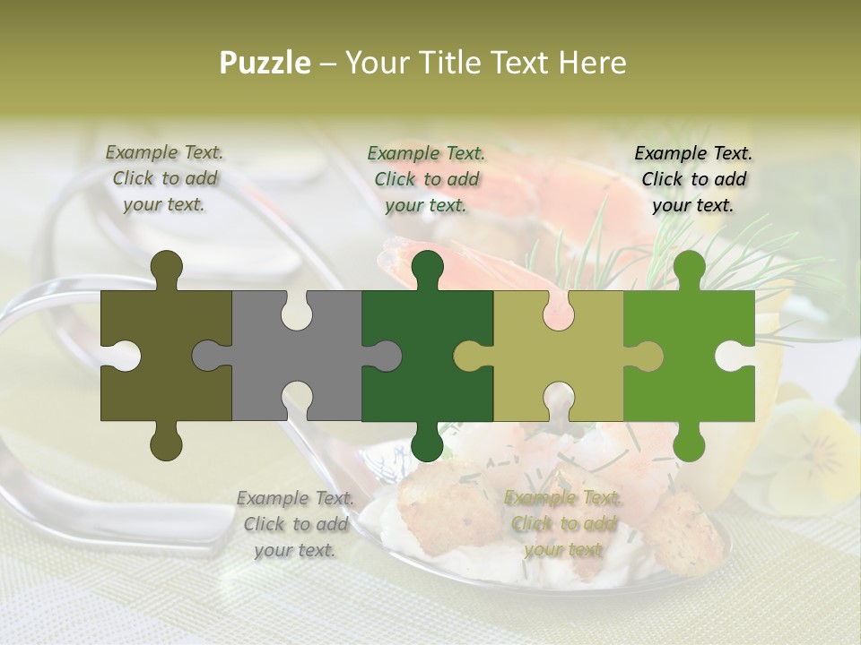 King Prawns Antipasti Riesengarnelen PowerPoint Template