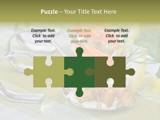 King Prawns Antipasti Riesengarnelen PowerPoint Template