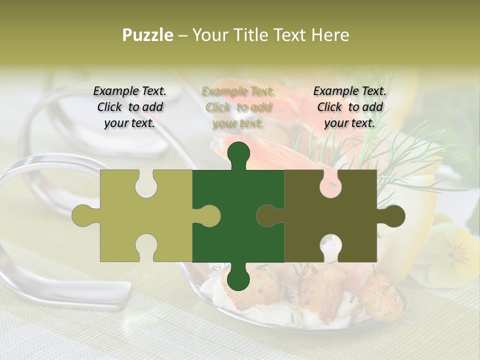 King Prawns Antipasti Riesengarnelen PowerPoint Template