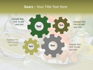 King Prawns Antipasti Riesengarnelen PowerPoint Template