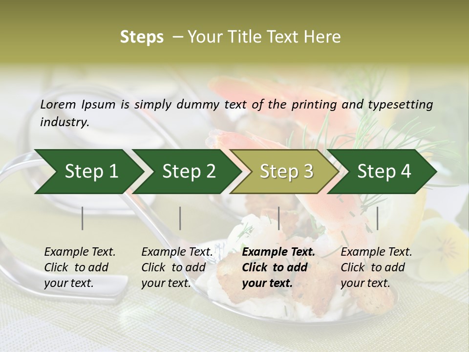 King Prawns Antipasti Riesengarnelen PowerPoint Template