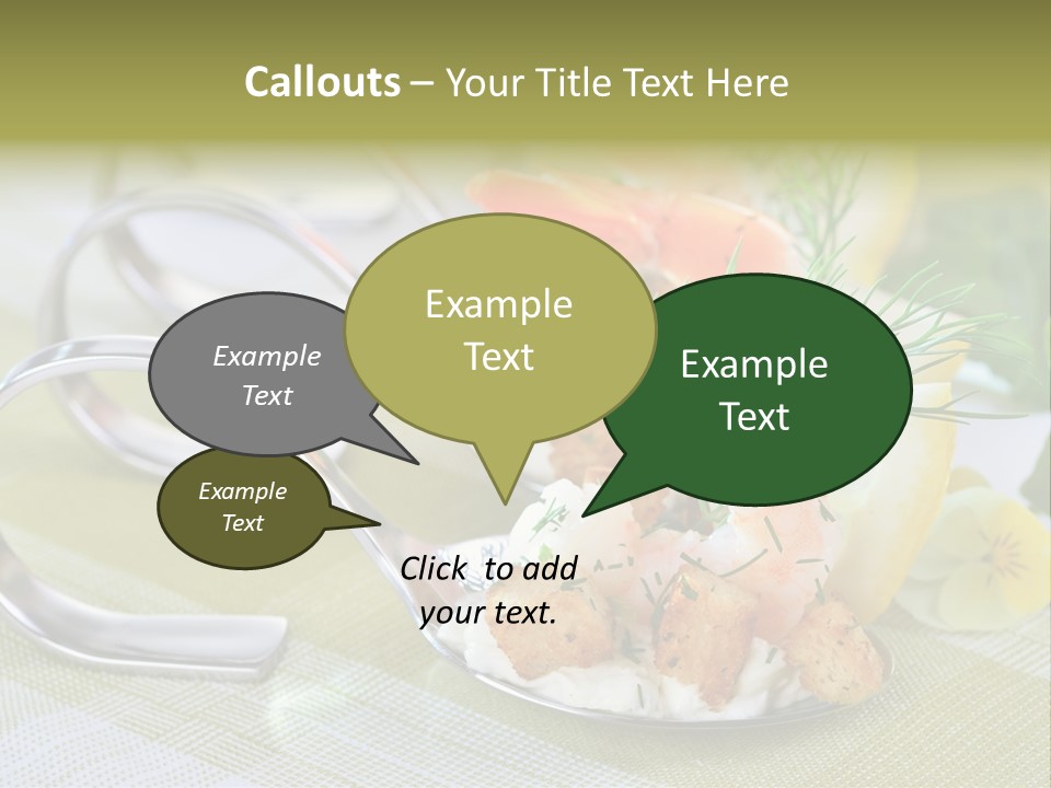 King Prawns Antipasti Riesengarnelen PowerPoint Template